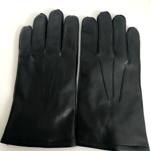 NWOT Fownes Brothers Classic Black Leather Thinsulate Gloves
